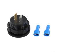 Voltímetro digital 12V 24V DC Pantalla LED Control táctil Medidor de voltaje para coche Marina RV Barco Camión para panel de monitoreo de batería (azul)