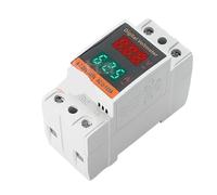 Voltímetro digital CA 50-500 V 0-100 A, amperímetro, riel ajustable, dispositivo de protección contra sobretensión y subtensión, protector de voltaje.