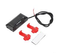 Voltímetro digital Panel Meter DC 7V-100V con pantalla LCD Alarma de sobre/bajo voltaje para motocicleta Vehículo eléctrico (blanco)