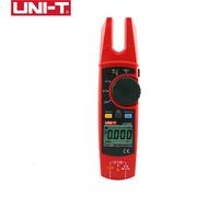 Voltímetro UNI-T UT256B, medidor de abrazadera de horquilla de 200A, capacitancia de corriente CC, probador NCV, valores eficaces verdaderos, multímetro de abrazadera Digital AC DC automático