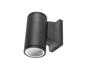 VoltShine Aplique de pared unidireccional negro GU10, sin fuente de luz, ideal para iluminación decorativa y funcional en interiores.