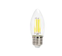 VoltShine Bombilla LED de filamento C35 E27 6W transparente, ideal para iluminación decorativa y nergética en hogares y negocios.