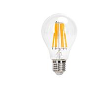 VoltShine Bombilla LED de filamento transparente A65 E27 18W, luz cálida nergética, ideal para decoración y ambientación.