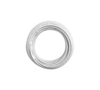 VoltShine Carrete para manguera tubular H05VV-F, 3 G 2,50 mm², blanca, 25 m - Ideal para riego y suministro eléctrico en exteriores.