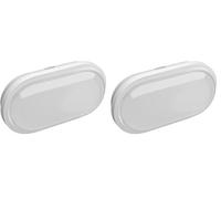 VoltShine Plafón LED Ovalado 20W IP65 6000K - Iluminación eficiente y resistente para exteriores, ideal para jardines y zonas húmedas. (Paquete de 2)