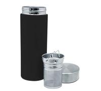 VoltShine Termo de Doble Pared Negro 300ml, Ideal para infusiones; Mantiene la Temperatura, Ligero y portátil Viajar y Disfrutar de Bebidas Calientes.