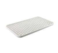 volumoon Bandeja de Drenaje, 39 x 22.5cm Escurridor de Platos, Escurreplatos de 2 Niveles con Bandeja de Goteo, Bandeja Escurridora Plástico, Tabla de Drenaje de Vajilla para Tazas, Cuencos y Fruta