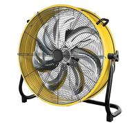 VOLURE ventiladores industriales portátiles, Ventilador de tambor industrial pesado 3 velocidades amarillo S
