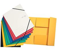 VON Leitz 30082099 Pack de 10 carpetas A4 con banda elástica moderna impresión Von, carpeta ligera para escuela y hogar, multicolor, paquete de 10