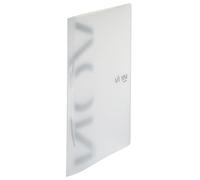 VON Leitz 46790001 - Paquete de 10 carpetas A4, plástico polipropileno, para 100 hojas, por Leitz Leitz, carpeta ligera de tapa blanda, con estampado Modern Von, para escuela y hogar, color blanco