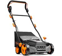 Vonhaus Cepillo Césped Artificial 1800 W de Alto Rendimiento | Peinadora Barredora Eléctrico, Bolsa de Recogida de 45 L, 5 Alturas Ajustables, Ancho de Trabajo de 380 mm, Mango Plegable
