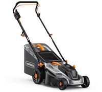 Vonhaus Cortacésped Eléctrico de 1800 W con Función Mulching | Bolsa Recogedora de 52 L, Ancho de Corte de 430 mm, 5 Alturas de Corte de 25-70 mm, Mango Ergonómico Ajustable en Altura