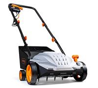 VonHaus Escarificador/Aireador/Rastrillo Eléctrico para Césped 1500W | Para Escarificar Césped, Elimina Fieltro, Musgo Y Hojas Secas, Aireación Del Suelo, Caja 30L, 4 Alturas, Ancho 32cm