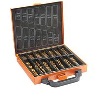 VonHaus Juego de Brocas con Maletín de Herramientas, 99 Pzas. - Brocas de Metal de 1.5-10 mm en Acero Rápido con Titanio para Metal, Hormigón, Madera - Accesorios de Taladro y Destornillador