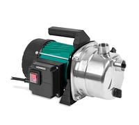 VONROC Bomba de Jardín 1000W Acero Inoxidable 3500 l/h para Riego | Acero inoxidable, presión 4,4 bar, altura 44 m, IPX4, autocebante, conexiones G1, uso fijo o móvil