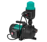 VONROC Bomba Hidrófoba Automática 800W con Presostato y 3300 l/h | Plástico resistente, presión 4 bar, altura 40 m, autocebante, protección en seco, conexiones G1”, IPX4