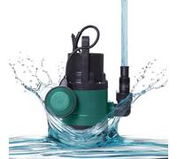 VONROC Bomba sumergible /Bomba de agua 300W - 6500l/h - Para agua limpia y ligeramente contaminada - Con interruptor de flotador