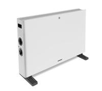 VONROC Calefactor de convección - 2000W - Blanco - Con ventilador turbo - Termostato regulable - 2 posiciones de calefacción - Para habitaciones de hasta 24m2 - Diseño moderno