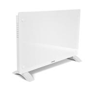 VONROC Convector Eléctrico Smart 2000W con WiFi y Panel de Vidrio Blanco | vidrio templado y aluminio, control mediante app Tuya Smart Life