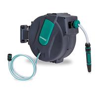 VONROC Enrollador automático de manguera 25 m con giro 180°