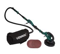 VONROC Lijadora telescópica para paredes y techos 1050W - 225mm - Ideal para lijar techos y paredes