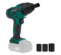 VONROC Llave de impacto sin cable 20V - 150Nm - Incl. 4 llaves de vaso | Ex atería y cargador
