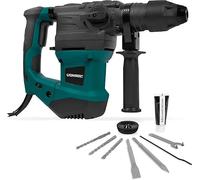 VONROC Martillo perforador 1800W - 6 Joule - Velocidad regulable - SDS plus - 4 funciones - In rocas y cinceles