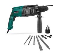 VONROC Martillo perforador 800W - 3 Joule - SDS plus - Perforación, taladrado con percusión y cincelado - Incluye portabrocas con llave