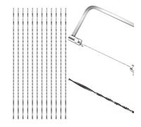 VooGenzek 12 Piezas 6# Hojas de Sierra con Dientes en Espiral, Hojas de Sierra de Desplazamiento, Diente de Sierra de la Hoja, para Madera, Corte, Sierra, Tallado (6#)