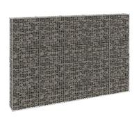 Vopese Gabion - Pared con cubiertas de acero galvanizado, 300 x 30 x 200 cm, jaula de cesta de gaviones, cesta de piedra de alambre de malla, pared de contención en espiral para exteriores, maceta de