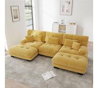 Vopese Sofá de Diseño Elegante y Vintage con Cojines Cloud-Look - para un Comfort Inigualable en tu Sala