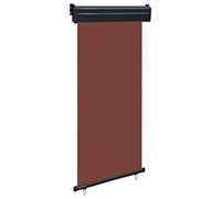 Vopese Toldo Lateral de balcón marrón, Toldo Manual de Retráctil para Exterior, Ángulo Ajustable, Tela Impermeable, 100x250 cm, for Terraza o Balcón