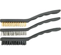 Vorel 06964 - conjunto de cepillo de alambre, 3pcs, latón, acero, nyl