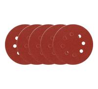 VOREL 08585 - disco abrasivo con los agujeros (velcro) 5pcs p150