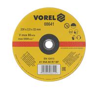 Vorel 08641 - de metal 230x2.5x22mm disco de corte