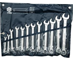 Vorel 51710 - llaves combinadas 12pcs crv bolsa 6-22mm