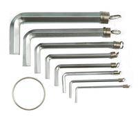 Vorel 56391, conjunto de 10 llaves hexagonales (1.5-10mm) crv, ideales
