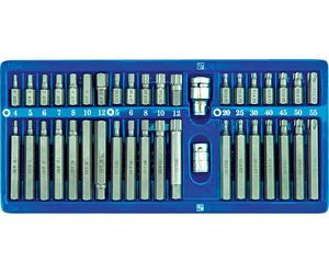 Vorel 66400 - destornillador de punta hexagonal establecer, torx, 40pc