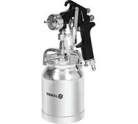 Vorel 80901, pistola de pintura hvlp con taza inferior de 1000 ml, ide