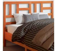 Vorpalize Cabecero de cama de madera maciza de pino de 180 cm, con patas estables y vetas rústicas para una lectura cómoda y un sueño relajado