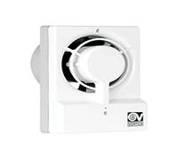 VORTICE M 10/4" T - Aspirador de baño de 100 mm y cocina con temporizador de pared, ventilador de aspiración helicoidal de bajo consumo energético, elimina moho y humedad, alcance máximo 85 m3/h, 18,9