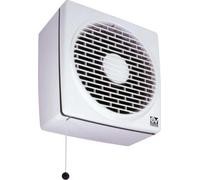VORTICE Ventilador De Ventana 150/6 P-S Con Interruptor De Tiro, Blanco