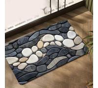 Vortiva Alfombrilla de baño suave de diatomita, antideslizante y de secado | Barro de diatomita suave, altamente absorbente, lavable a máquina, parte trasera antideslizante, ideal para baño, cocina