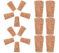 VOSAREA 100 Tapones de Corcho Cónicos Material Natural y Manualidades DIY para Botella de Vino, Sellado Hermético Tamaño Adecuado para Botellas Pequeñas