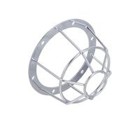 VOSAREA Cubierta Protectora de Malla Metálica para Alarma contra Incendios, Cubierta de Seguridad de Aluminio Plata, Diámetro Interior 75mm, para Detector de Techo y Alarma, Uso