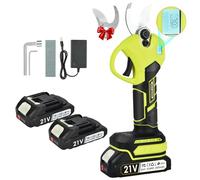 Vothen Tijeras de Podar Electricas 30 mm DiáMetro MáXimo de Poda Baterías 2x2000mAh Tijeras de Podar Bateria con Display para Jardinería, Árboles Frutales, Viñedos