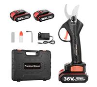 Vothen Tijeras de Podar Electricas 36V tijeras de podar bateria Inalámbricas,Motor sin Escobillas,2 * 2000mAh Batería, Tijera para Jardinería Podadora Adecuada para Jardines, Ramas,Huertos