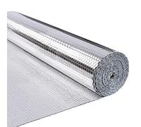 VOUNOT® Aislante Térmico Reflexivo 10 x 1.22 m Aluminio y Burbujas, Lámina Aislante Doble Cara para Frío y Calor, Aislamiento Radiadores para Paredes, Techo, Suelo, Furgonetas, Buhardillas, Garaje