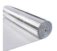 VOUNOT® Aislante Térmico Reflexivo 10x1 m Aluminio y Burbujas, Lámina Aislante Doble Cara para Frío y Calor 3.2mm, Aislamiento Radiadores para Paredes, Techo, Suelo, Furgonetas, Buhardillas, Garaje