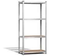 VOUNOT® Estantería Metálica 160x80x40 cm, Estante Almacenamiento de 4 Niveles, Estantería Cargas Pesadas Baldas Ajustables Montaje sin Herramientas Carga de 700 kg, para Garaje Trastero Sótano Almacén